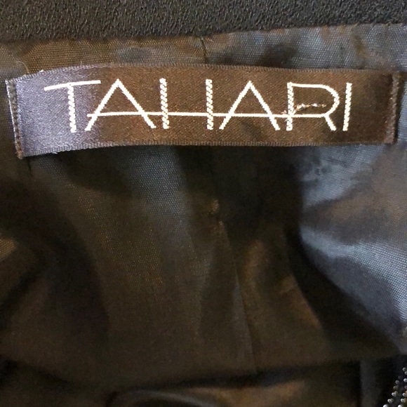 Vintage TAHARI Size 12 Intricate Beaded Scroll Front Long Blazer Laine Wool USA - Picture 10 of 16